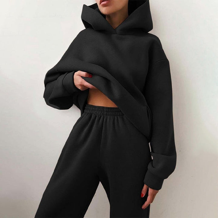 Women's Jogger Set | 2-Piece: Hoodie & Trousers with Stretch Waistband