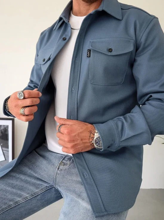 Experience Refined Style with the Shirt Jacket for Men