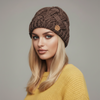 Women’s Ribbed Knit Hat with Textured Weave