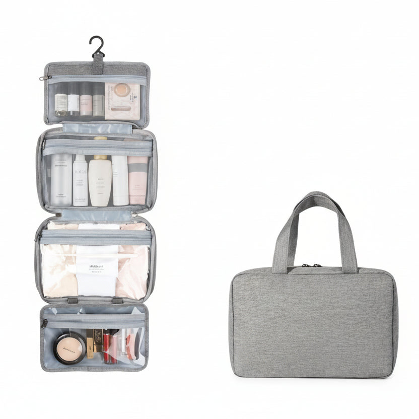 TravelTidy – Kompakter Kosmetik-Organizer mit 4 Fächern
