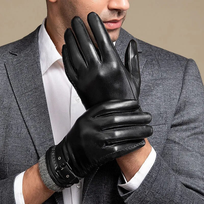 Men's Short-Cuff Glove with Straps - Danny