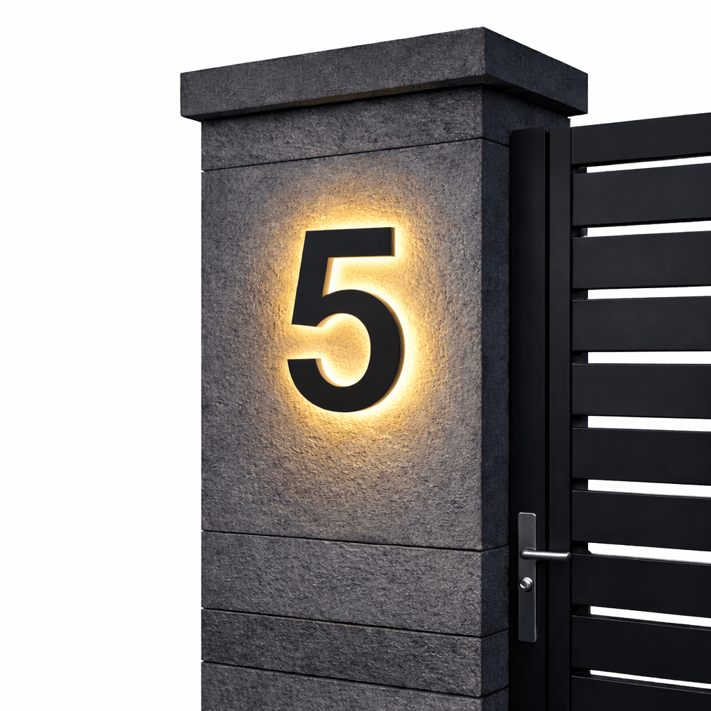 LICHTZEICHEN – Customizable LED House Numbers for Modern Homes