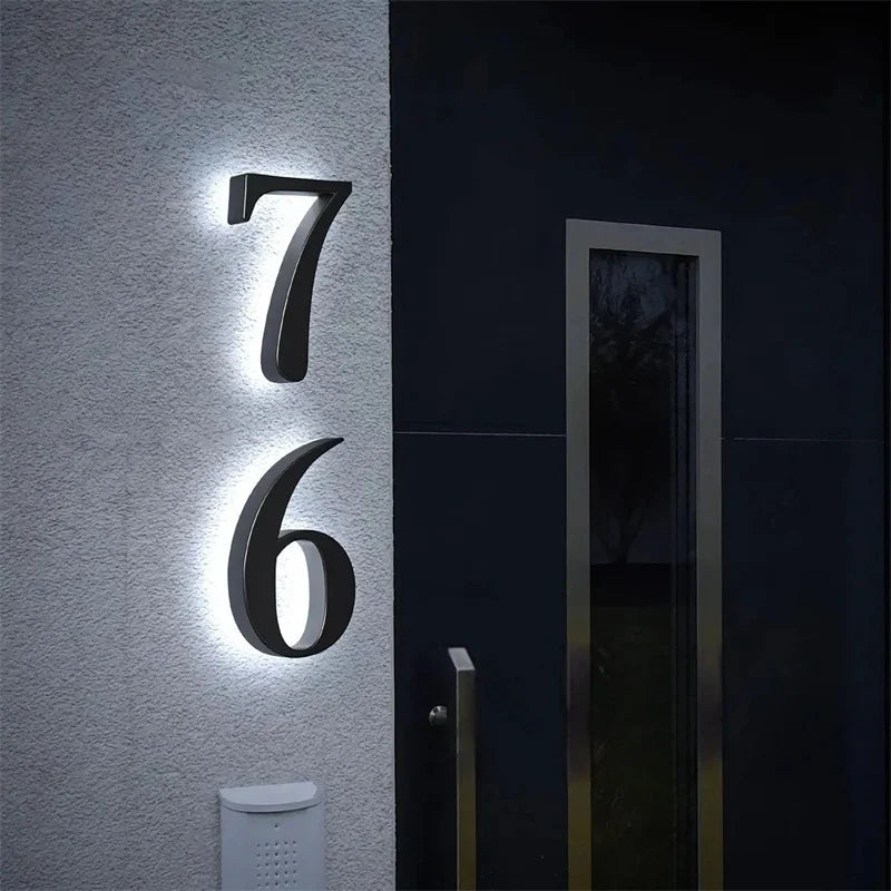 LICHTZEICHEN – Customizable LED House Numbers for Modern Homes