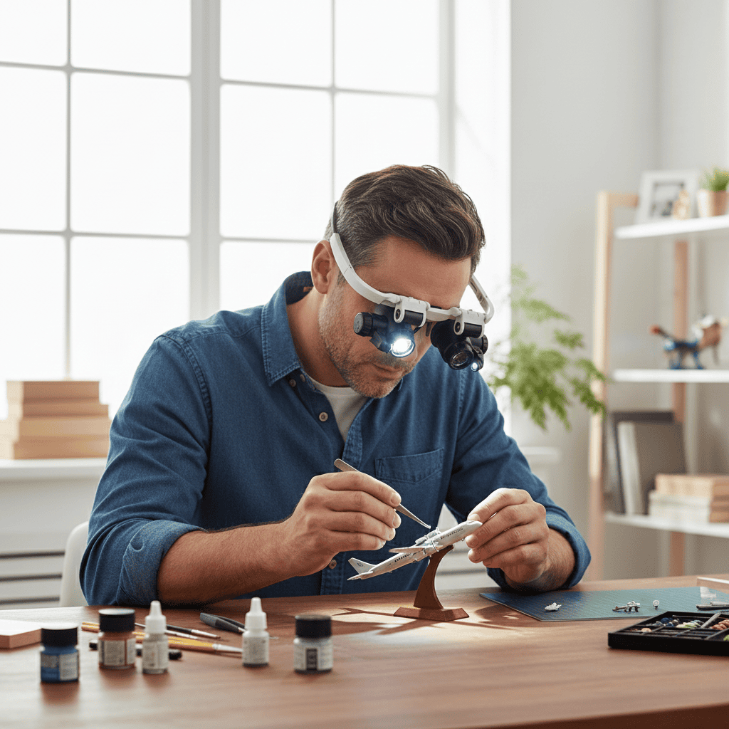 OPTIGLOW – Advanced LED Magnifying Glasses with 3-Level Magnification