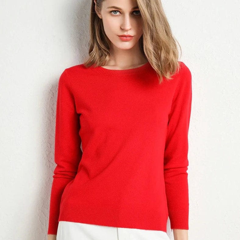 Long-Sleeved Crew-Neck Jumper - Katrin