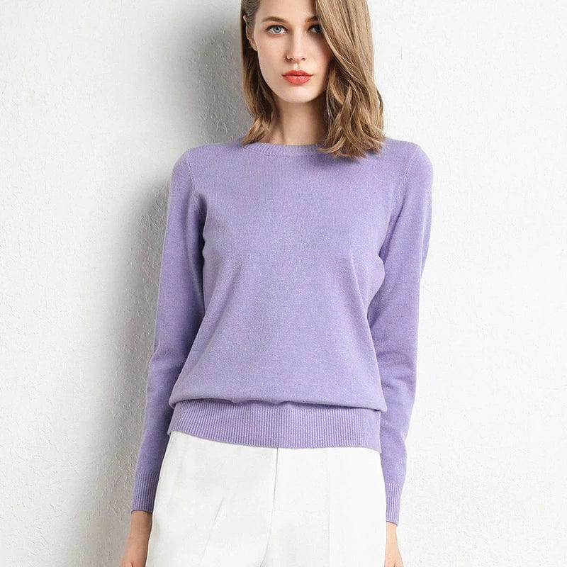 Long-Sleeved Crew-Neck Jumper - Katrin