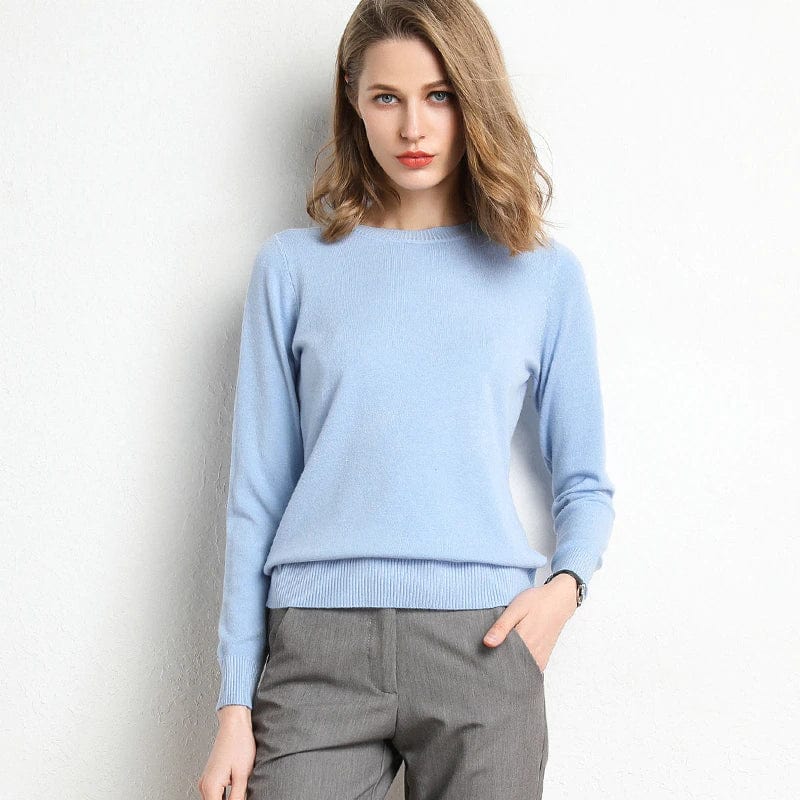 Long-Sleeved Crew-Neck Jumper - Katrin