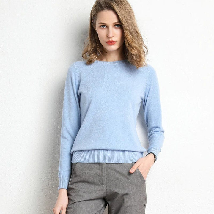 Long-Sleeved Crew-Neck Jumper - Katrin