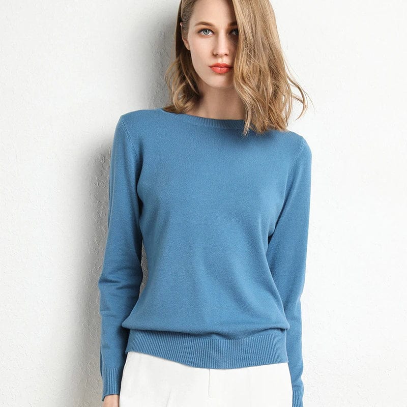 Long-Sleeved Crew-Neck Jumper - Katrin
