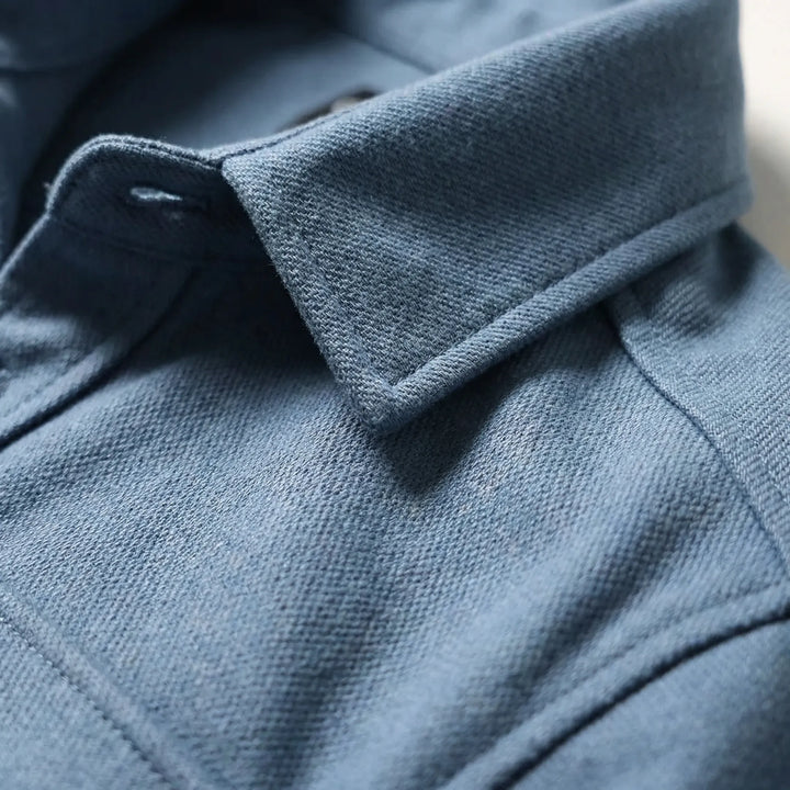 Long-Sleeved Overshirt with Chest Pockets - Pablo