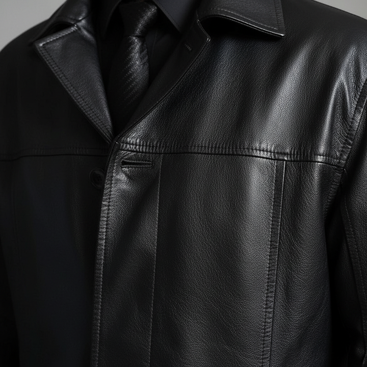 Long Leather Coat - Anton