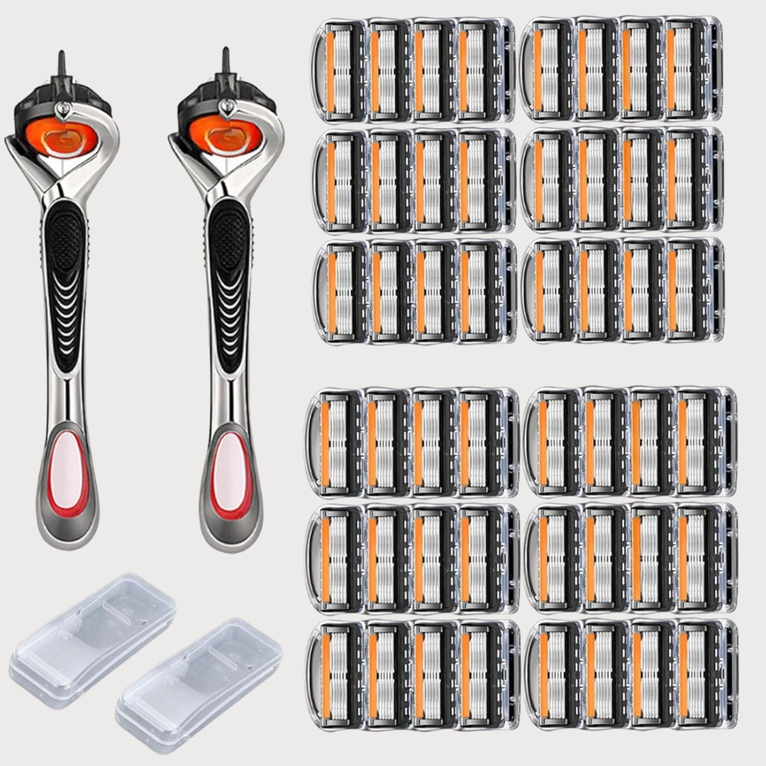 Multi-layer razor blade set for gentle glide, precise contours and a thorough shave - 24 or 48 Count