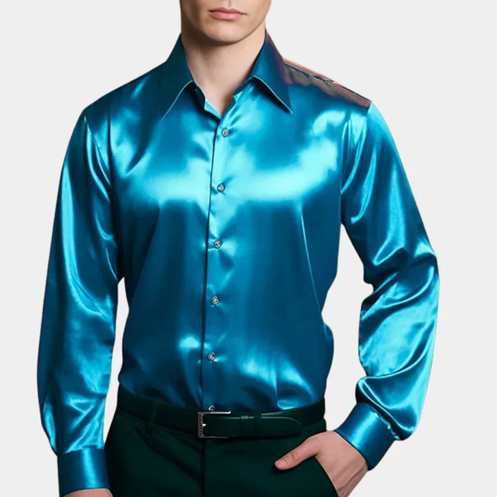Men's Satin Shirt - Stylish and Versatile for Any Occasion