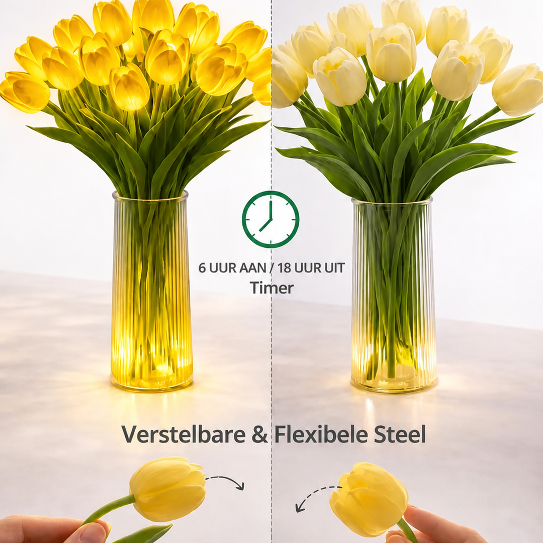 Cosy LED flower lamp for warm, atmospheric light