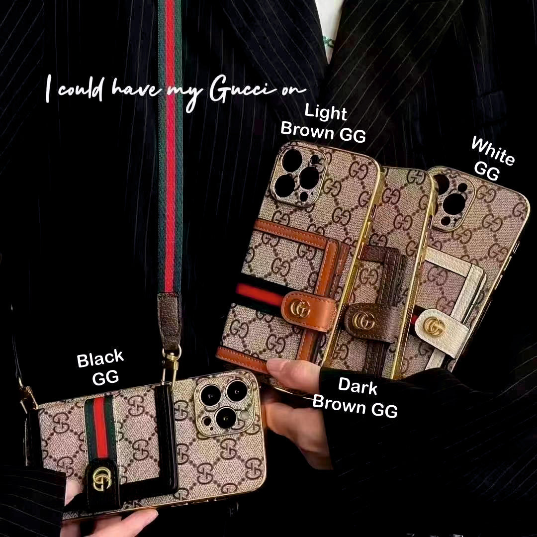 Luxury iPhone Case with Shoulder Bag