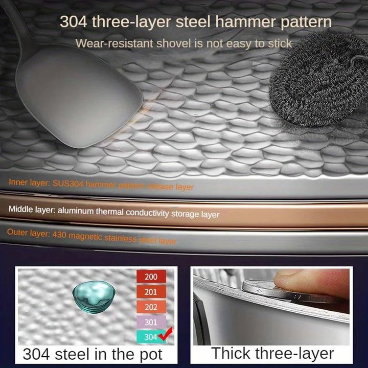 PANVION – Premium Titanium Wok with Round Bottom for Induction Hobs and Easy Stirring