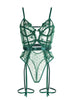 Green Lace Body Lingerie with Underwire