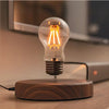 Levitating Light Bulb with Walnut Wood Base - LevitaLux