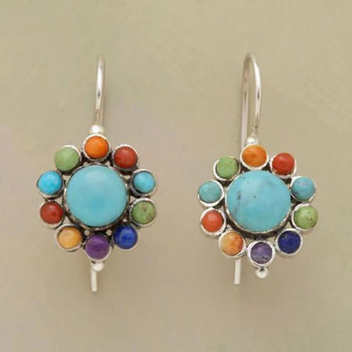 Elegant Multicoloured Cubic Zirconia Earrings