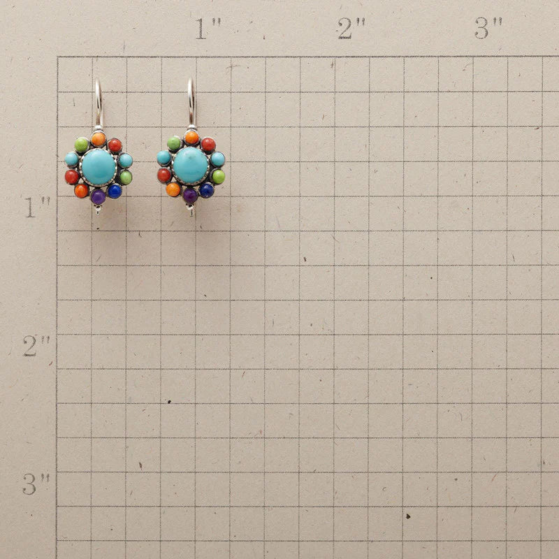 Retro colour earrings