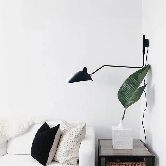 Adjustable Double-Arm Wall Lamp for Reading and Accent Lighting