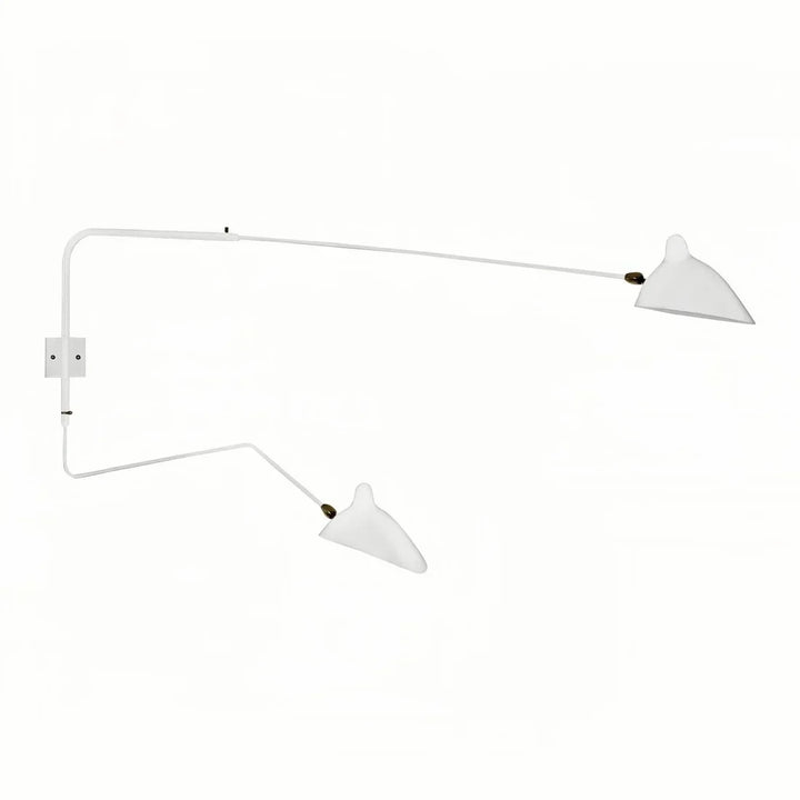Adjustable Double-Arm Wall Lamp for Reading and Accent Lighting
