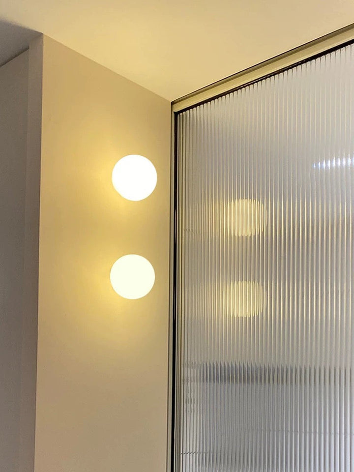 Modern Frosted Glass LED Globe Wall Light 1 Light