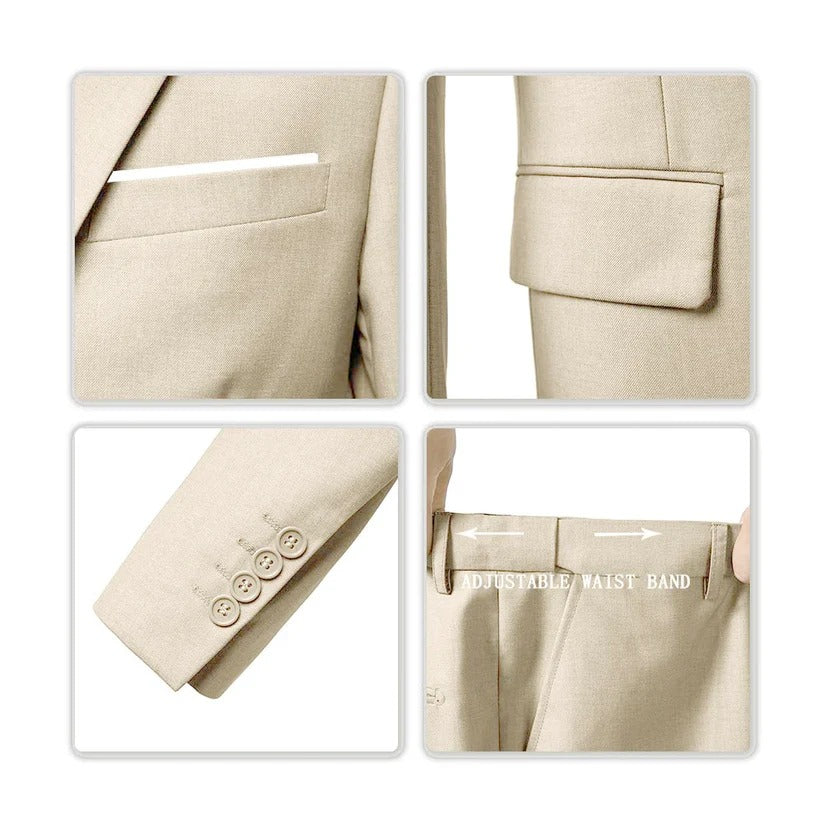 Classic Three-Piece Men's Suit – Timeless Elegance for Every Occasion
