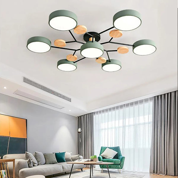 Slim Designer Ceiling Lamp with Handcrafted Finish Detail