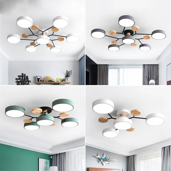 Slim Designer Ceiling Lamp with Handcrafted Finish Detail