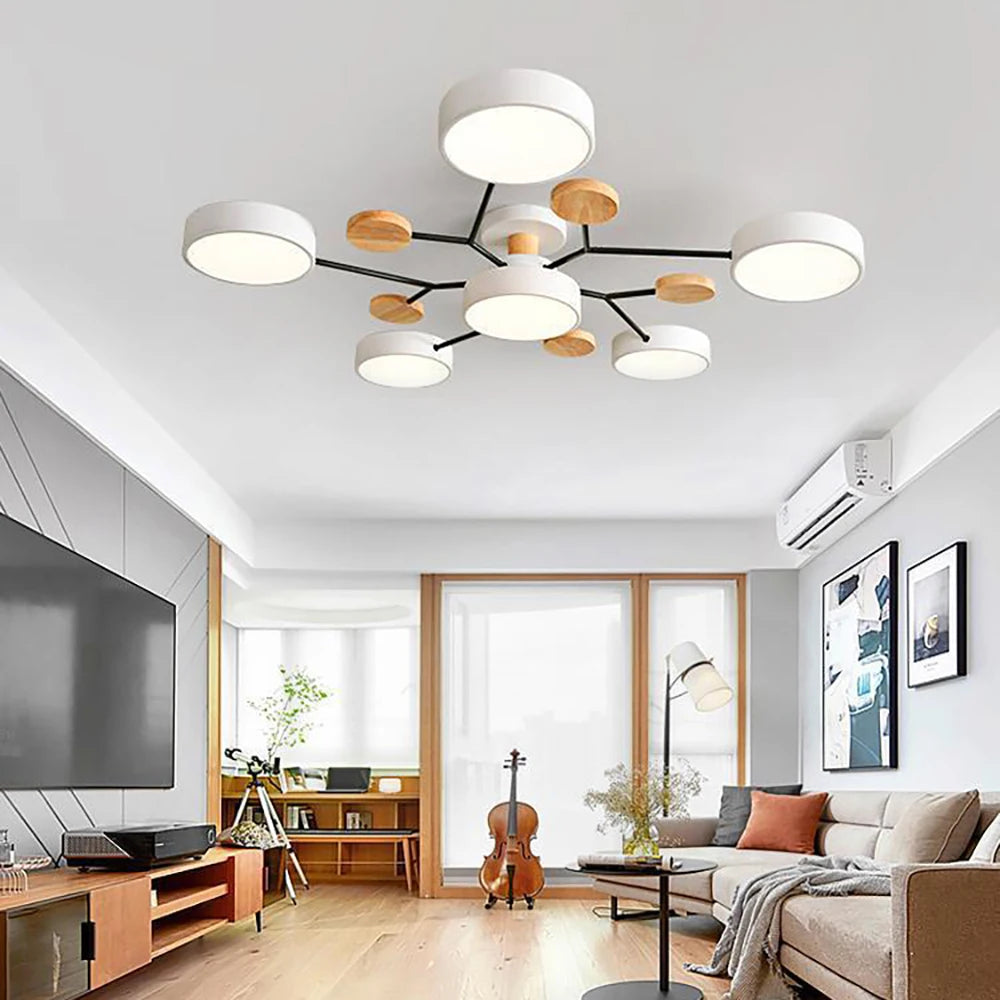 Slim Designer Ceiling Lamp with Handcrafted Finish Detail