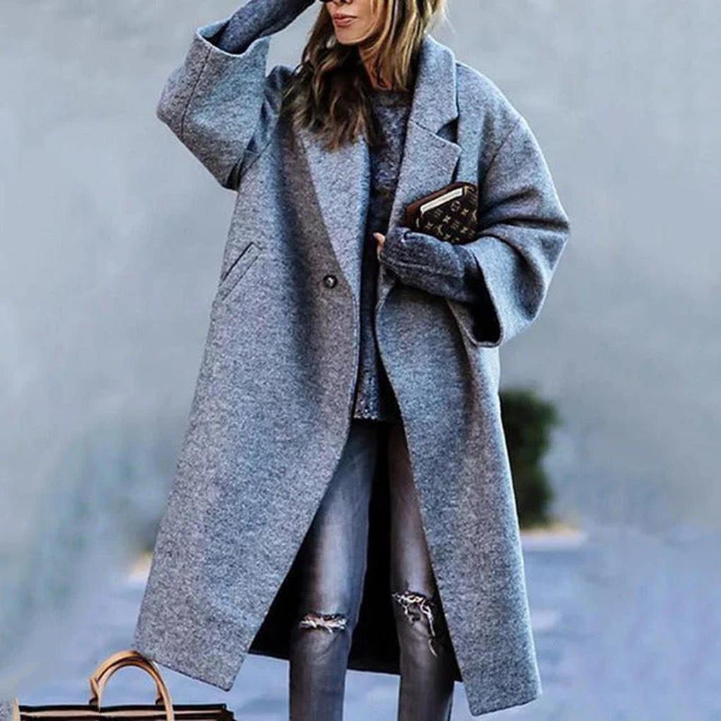 Stylish Long Autumn Coat – Warm Layer for Chilly Days