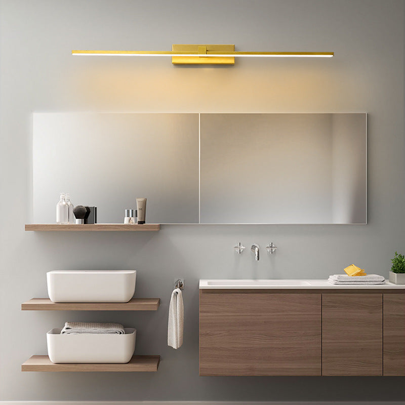 Linear Hexagon Vanity Wall Lamp – Modern for Bathroom and Bedroom