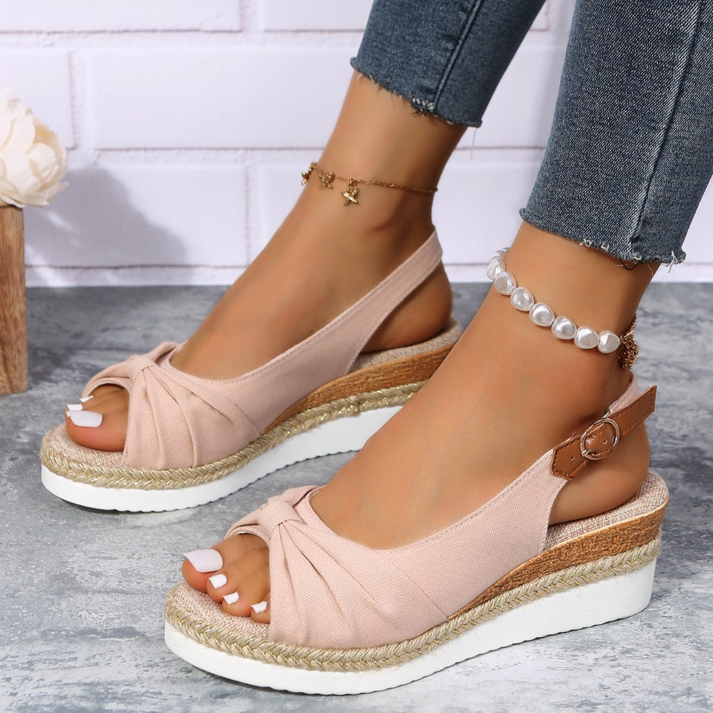 Fashionable Open-Toe Wedge Sandals for Women
