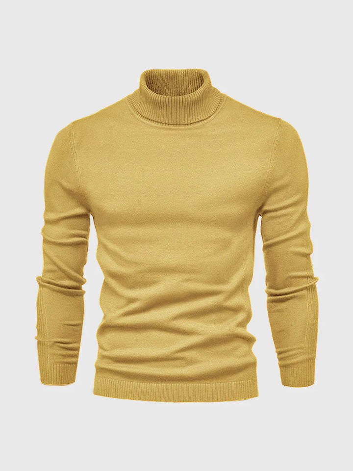Men's Turtleneck Sweater – Washable and Versatile