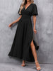 Women’s Elegant V-Neck Maxi Dress