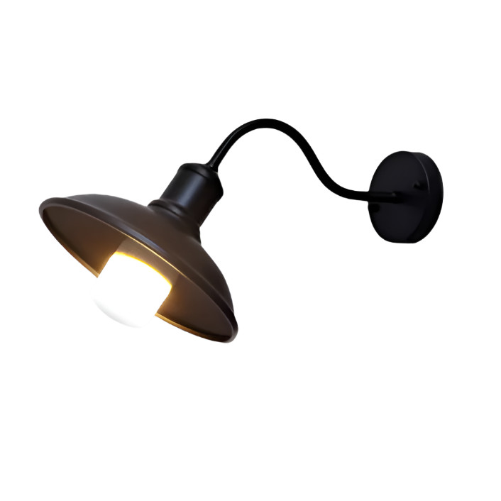 Vintage Industrial Iron Outdoor Wall Lamp LED 1 Light