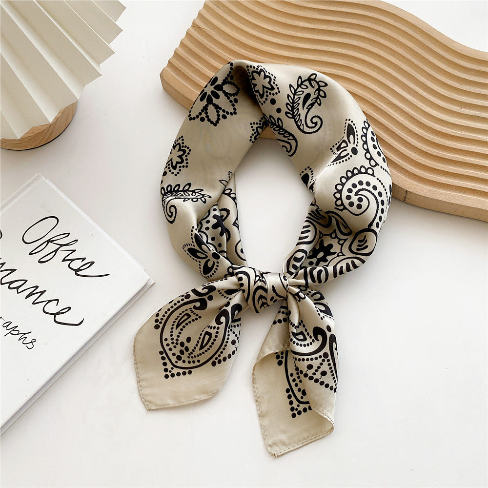 Women's Satin Printed Scarf