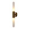 Nordic Water-Wave Glass Wall Light in Brass, 1-Light LED