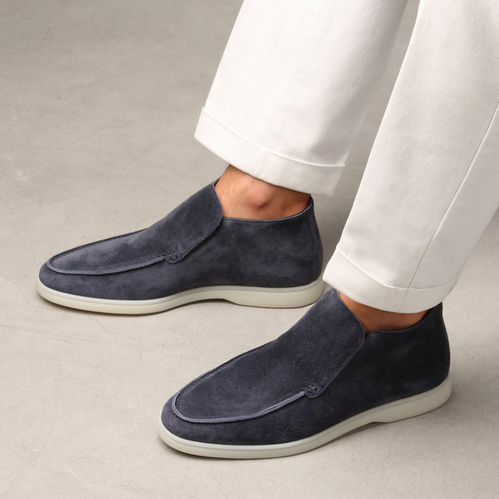 Stylish Men's Kalfssuede Loafers