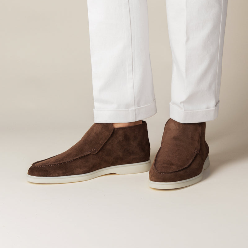 Stylish Men's Kalfssuede Loafers