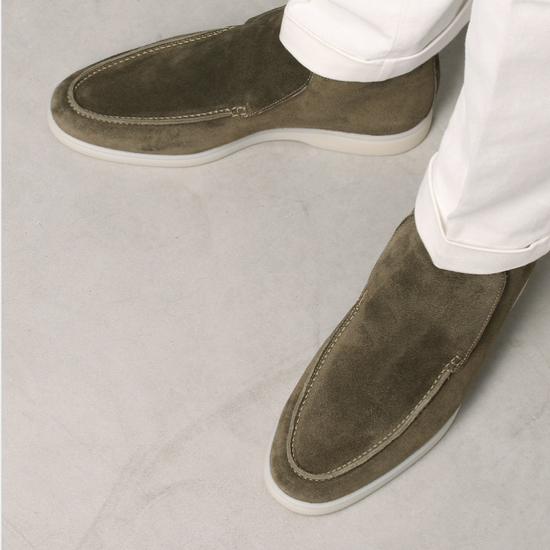 Stylish Men's Kalfssuede Loafers