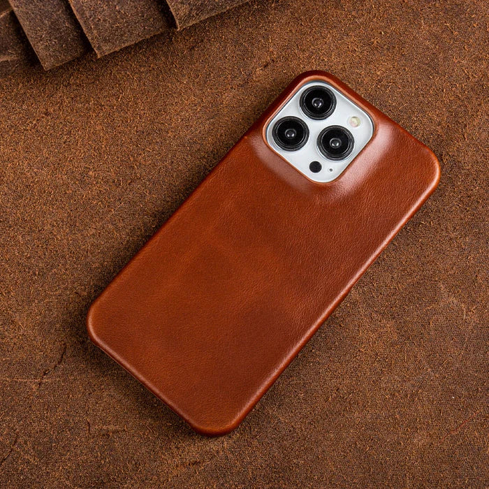 Lederhülle für iPhone mit Stoßschutz