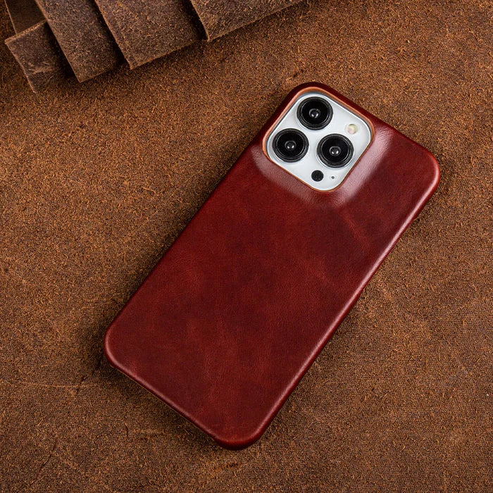 Lederhülle für iPhone mit Stoßschutz