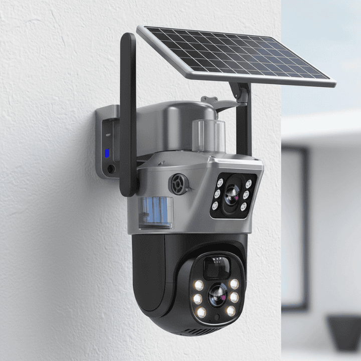 DualGuard Solar 4K – Wireless Security Camera with Solar Panel and 360° View