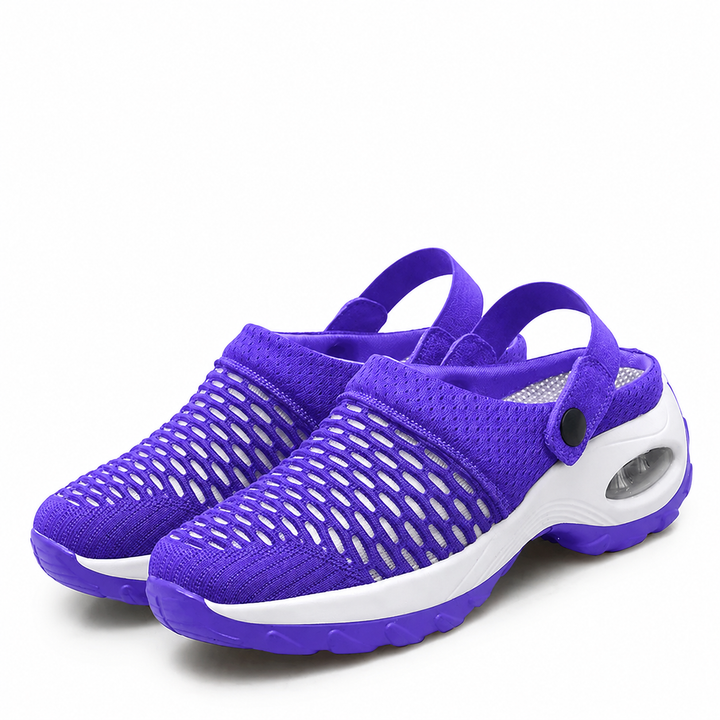 Orthopaedic Mesh Clogs for Women | Air Cushion Support | Non-Slip Slip-On Shoes