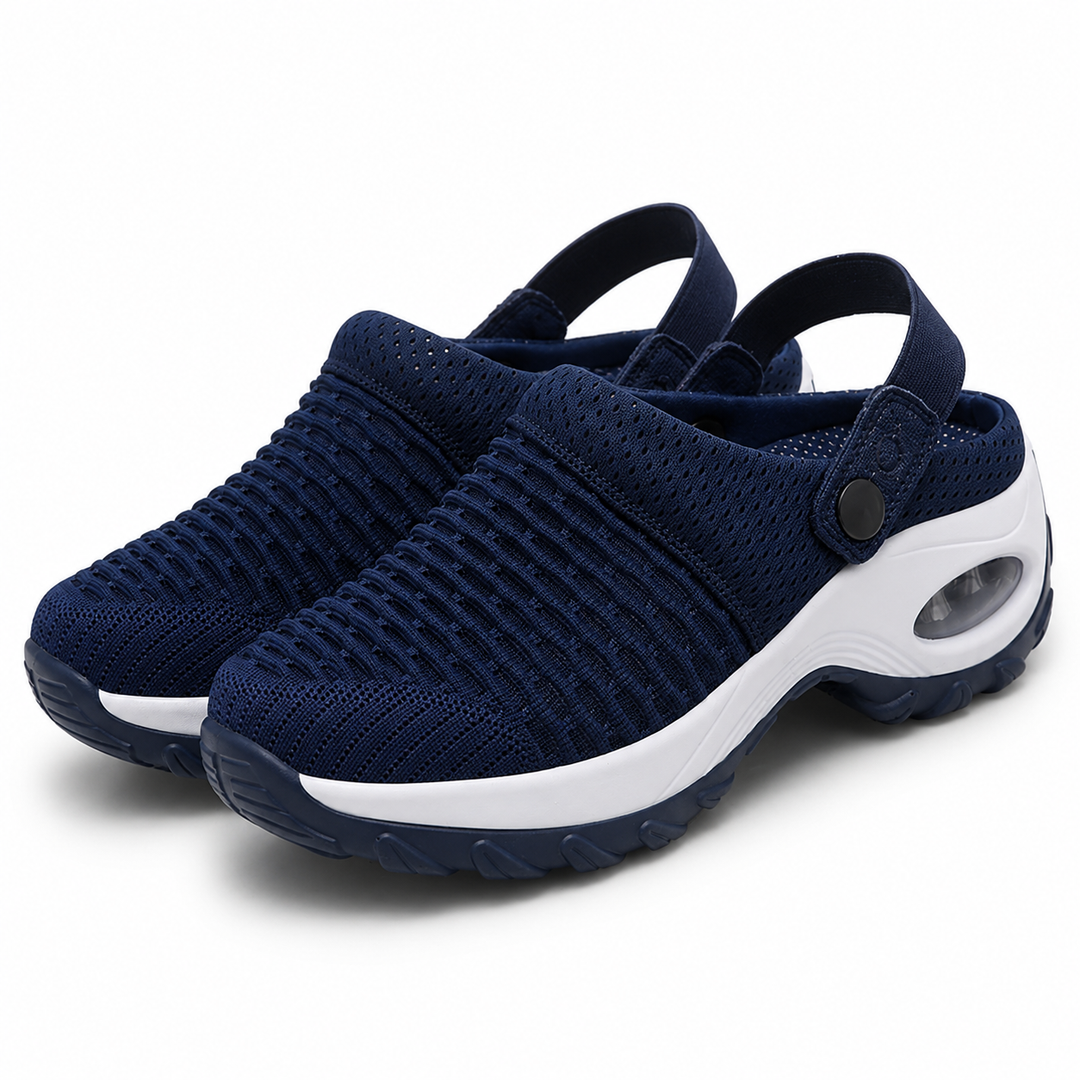 Orthopaedic Mesh Clogs for Women | Air Cushion Support | Non-Slip Slip-On Shoes