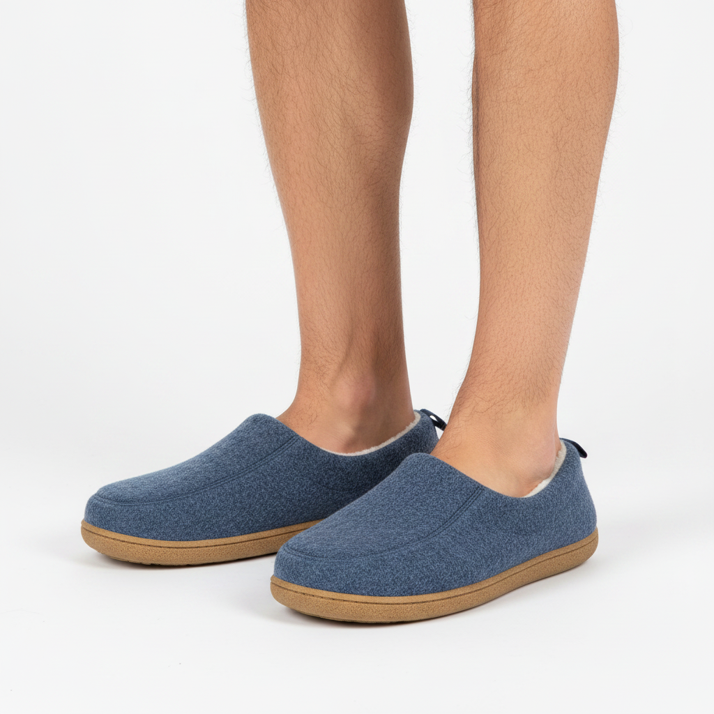 Orthopaedic Unisex Indoor Slipper – Hard Outsole &amp; Fleece Insole
