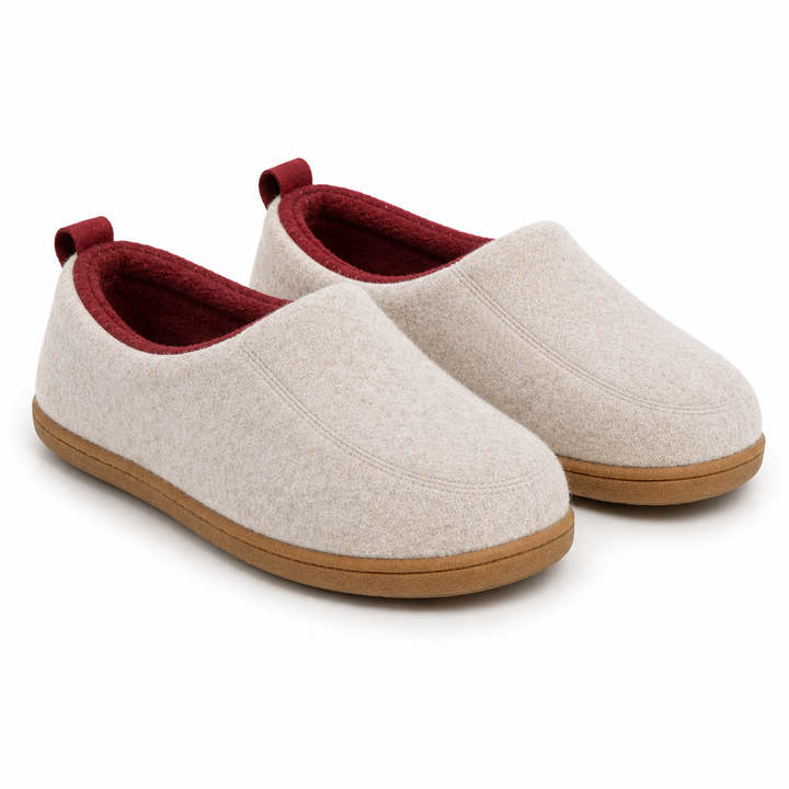 Orthopaedic Unisex Indoor Slipper – Hard Outsole &amp; Fleece Insole