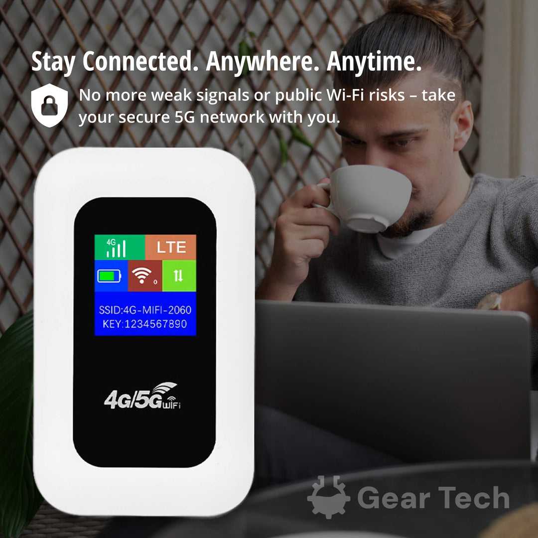 RoamWave 5G Portable WiFi Hotspot For Travel Or Home Use